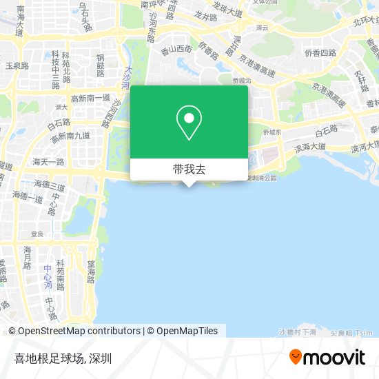 喜地根足球场地图