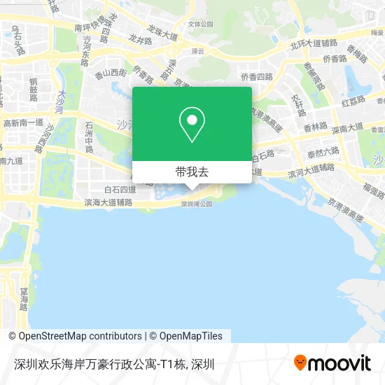 深圳欢乐海岸万豪行政公寓-T1栋地图