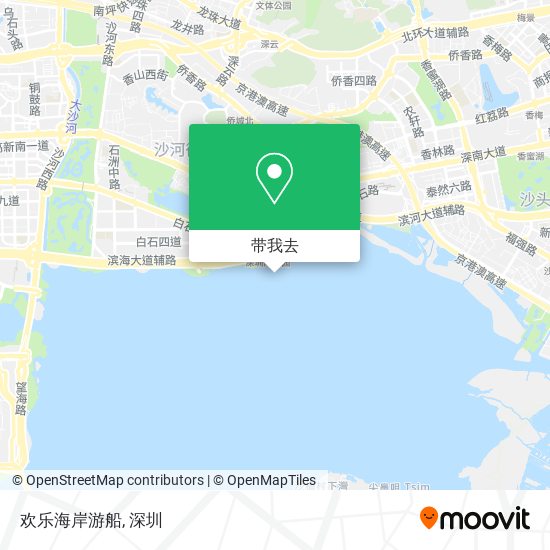 欢乐海岸游船地图