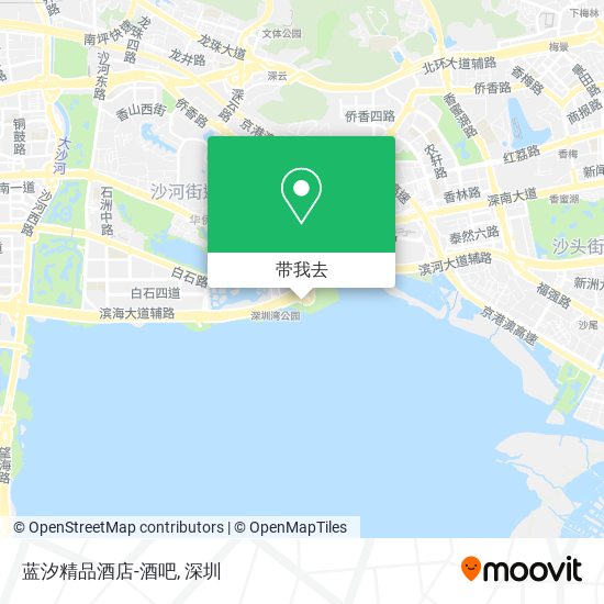 蓝汐精品酒店-酒吧地图