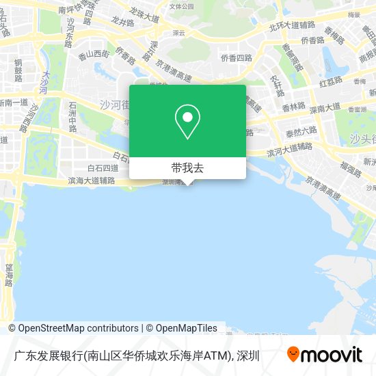 广东发展银行(南山区华侨城欢乐海岸ATM)地图