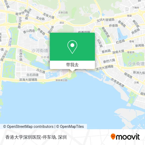 香港大学深圳医院-停车场地图