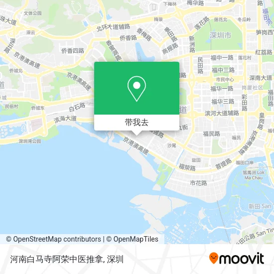 河南白马寺阿荣中医推拿地图
