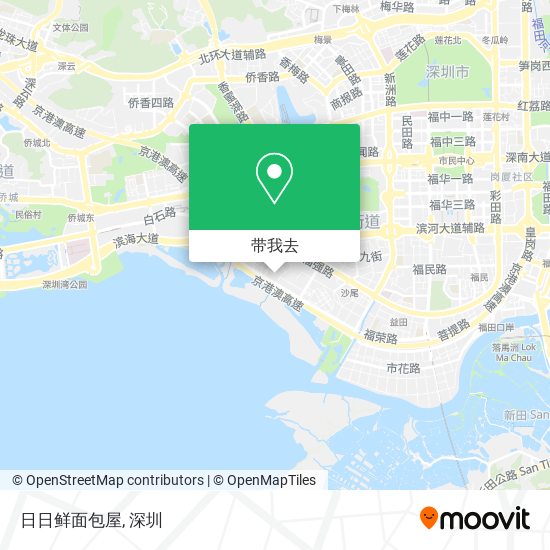 日日鲜面包屋地图