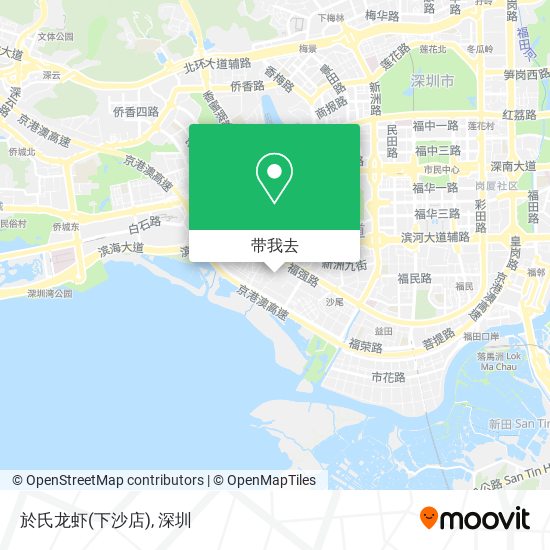 於氏龙虾(下沙店)地图