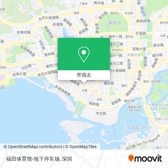 福田体育馆-地下停车场地图