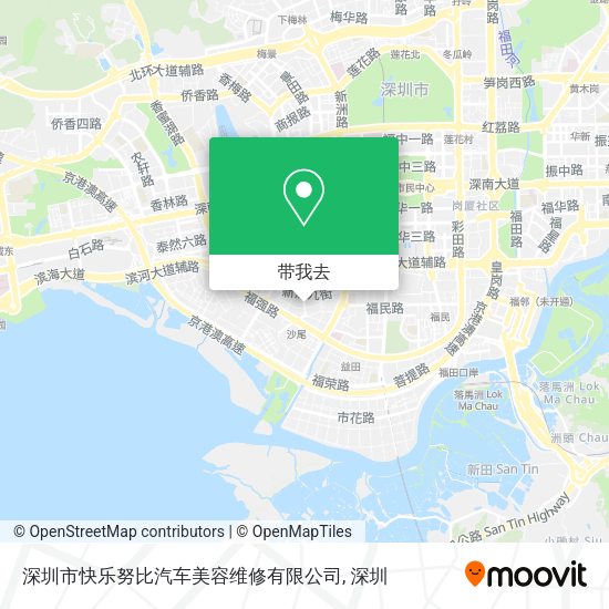深圳市快乐努比汽车美容维修有限公司地图