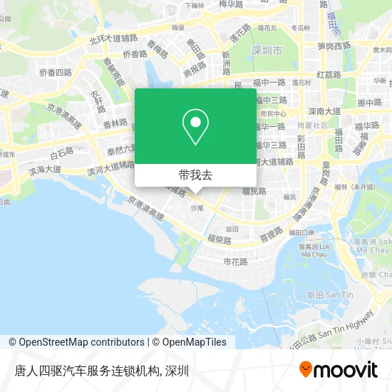 唐人四驱汽车服务连锁机构地图