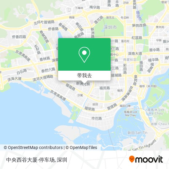 中央西谷大厦-停车场地图