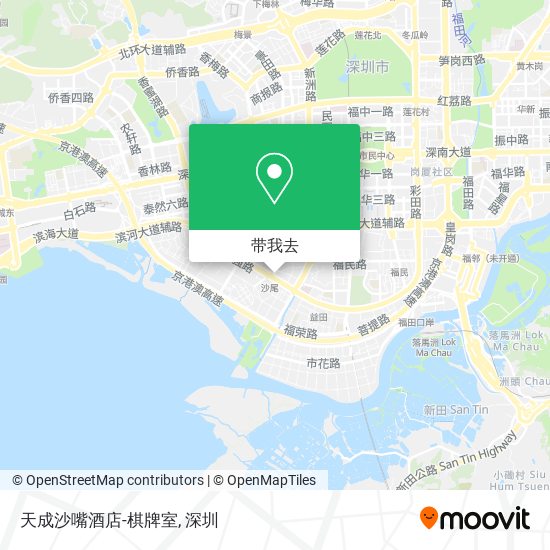 天成沙嘴酒店-棋牌室地图