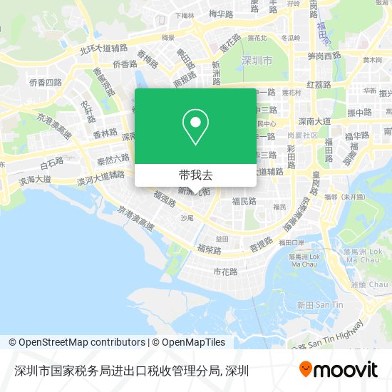 深圳市国家税务局进出口税收管理分局地图