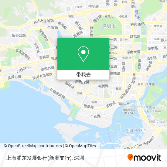 上海浦东发展银行(新洲支行)地图