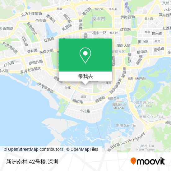 新洲南村-42号楼地图