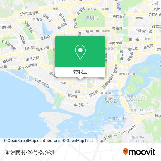 新洲南村-26号楼地图