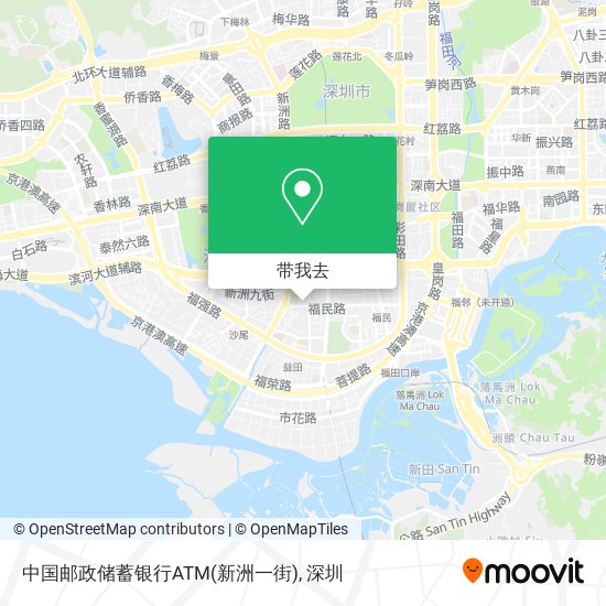 中国邮政储蓄银行ATM(新洲一街)地图