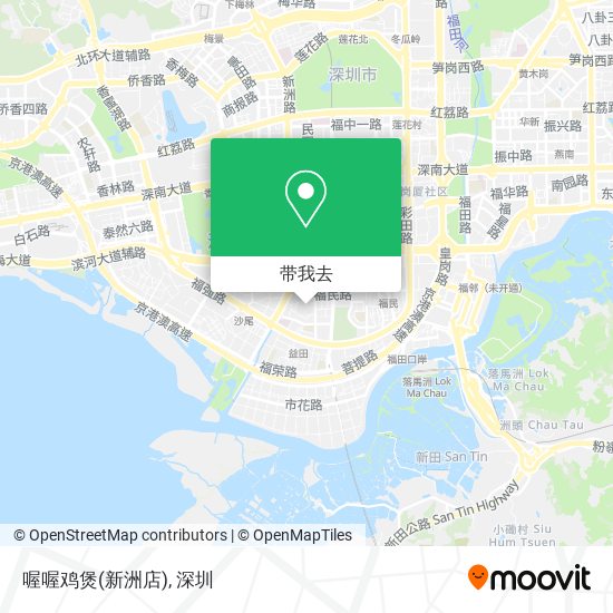 喔喔鸡煲(新洲店)地图