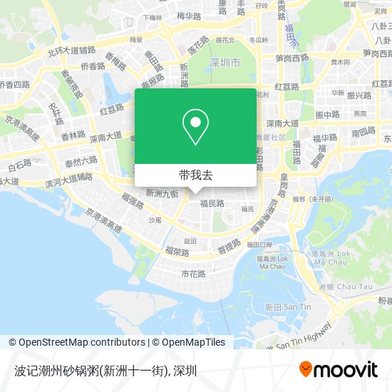 波记潮州砂锅粥(新洲十一街)地图