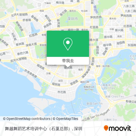 舞越舞蹈艺术培训中心（石厦总部）地图