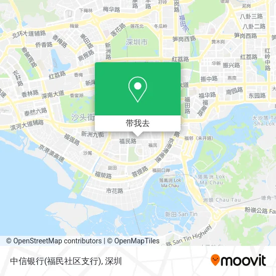 中信银行(福民社区支行)地图