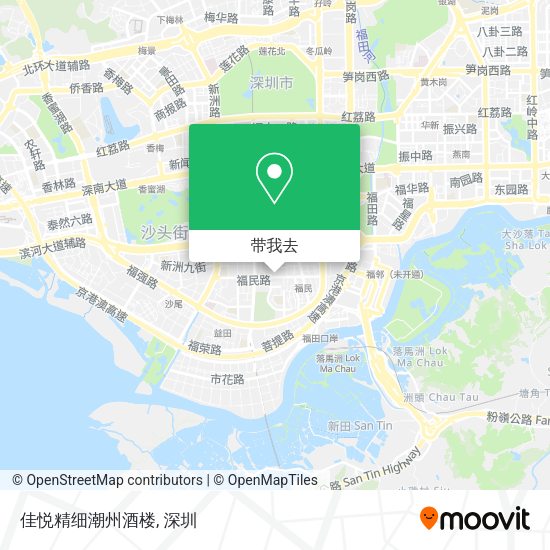 佳悦精细潮州酒楼地图