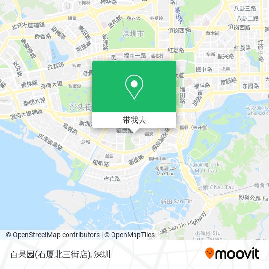 百果园(石厦北三街店)地图