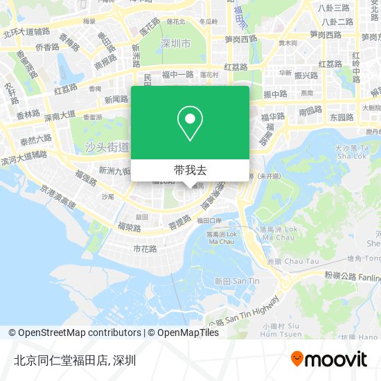 北京同仁堂福田店地图