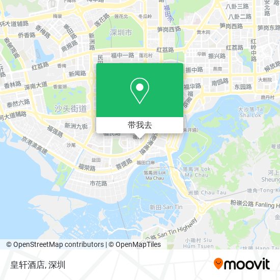 皇轩酒店地图