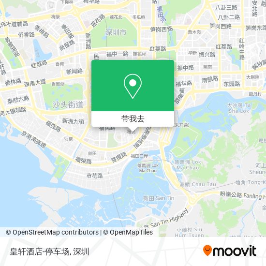 皇轩酒店-停车场地图