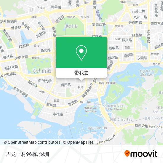 吉龙一村96栋地图