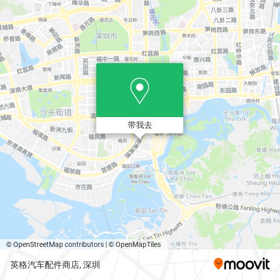 英格汽车配件商店地图