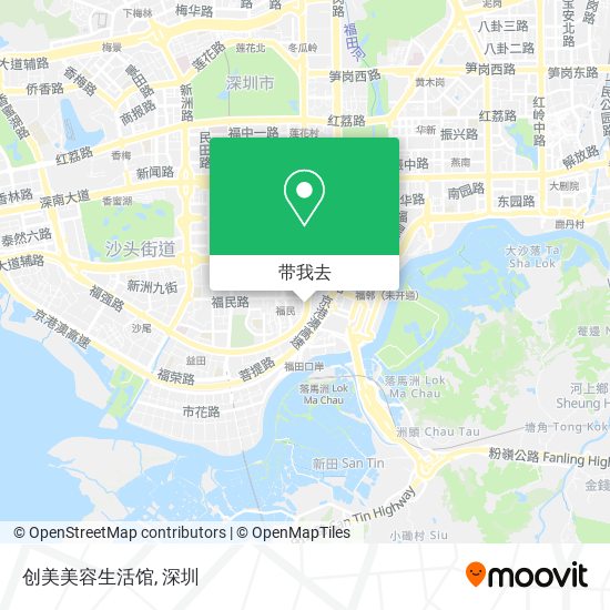 创美美容生活馆地图