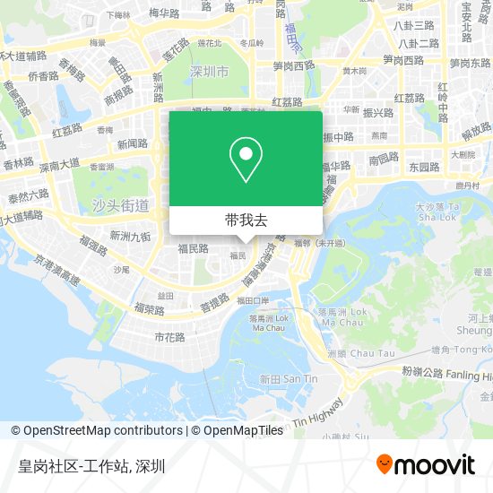 皇岗社区-工作站地图