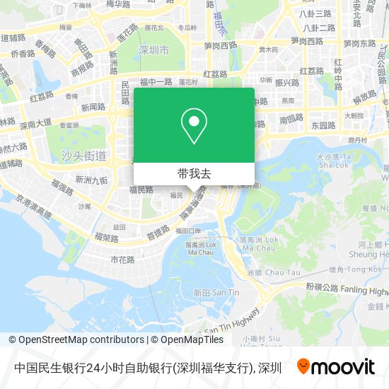 中国民生银行24小时自助银行(深圳福华支行)地图