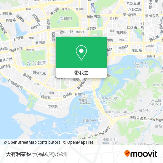 大有利茶餐厅(福民店)地图