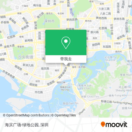 海滨广场-绿地公园地图