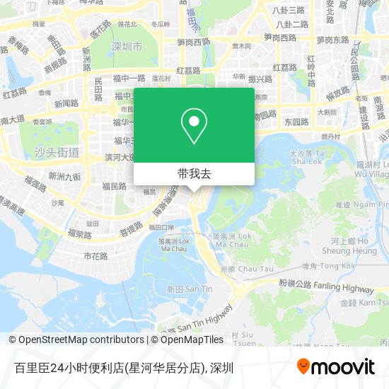 百里臣24小时便利店(星河华居分店)地图
