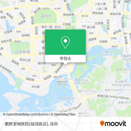鹏辉宠物医院(福强路店)地图