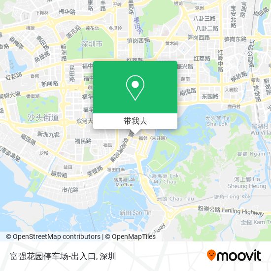 富强花园停车场-出入口地图