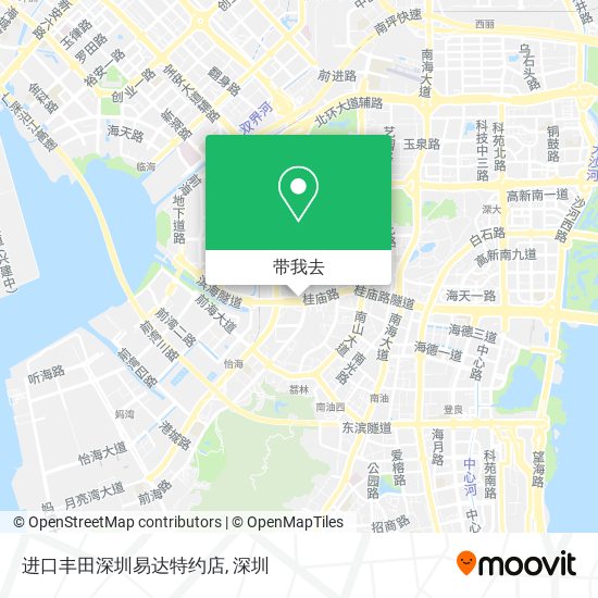 进口丰田深圳易达特约店地图