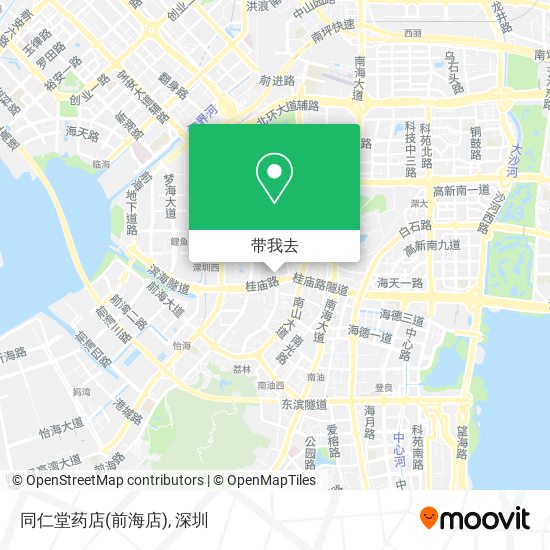 同仁堂药店(前海店)地图