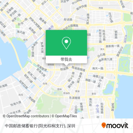 中国邮政储蓄银行(阳光棕榈支行)地图