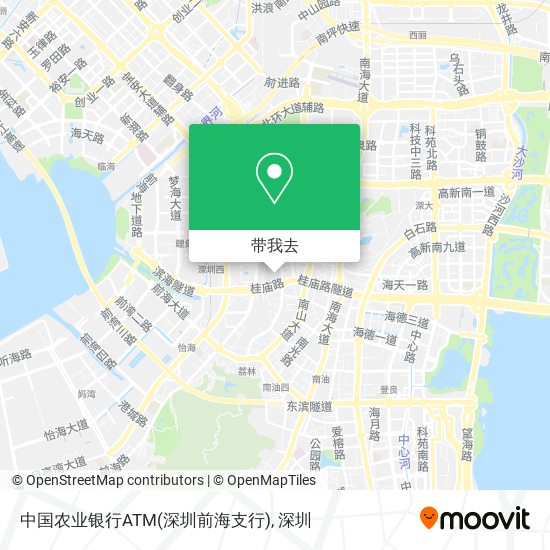 中国农业银行ATM(深圳前海支行)地图