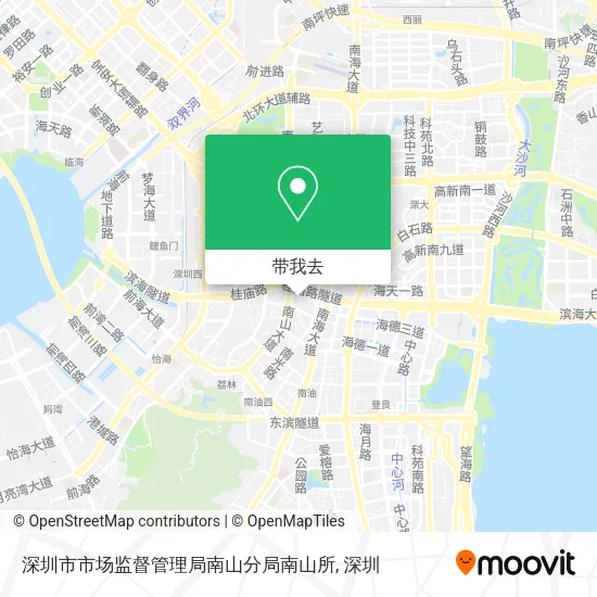 深圳市市场监督管理局南山分局南山所地图