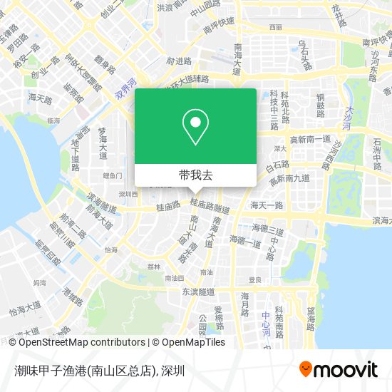 潮味甲子渔港(南山区总店)地图