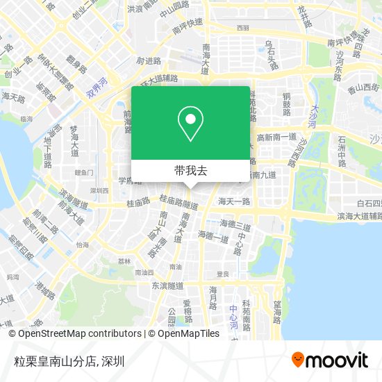 粒栗皇南山分店地图