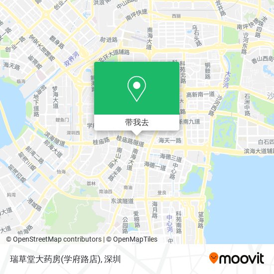 瑞草堂大药房(学府路店)地图