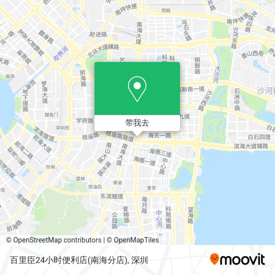 百里臣24小时便利店(南海分店)地图