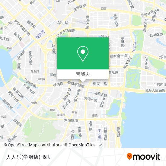 人人乐(学府店)地图