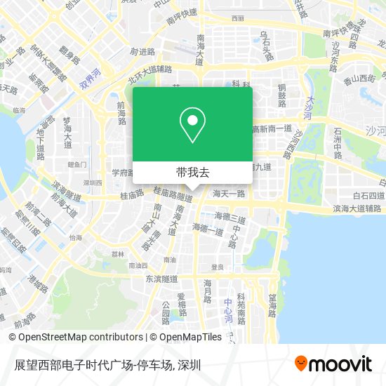 展望西部电子时代广场-停车场地图