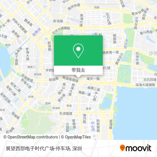 展望西部电子时代广场-停车场地图